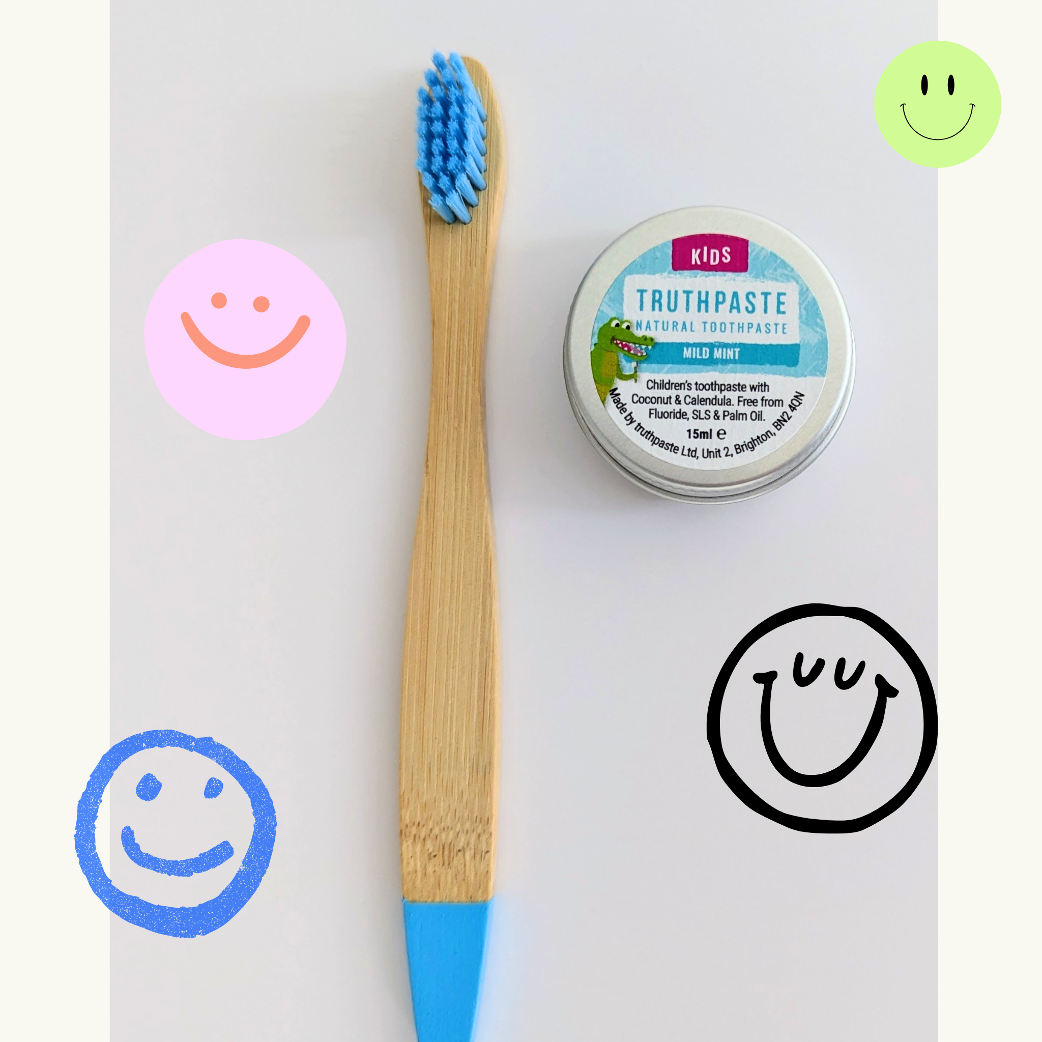 Kids Toothbrush + Toothpaste