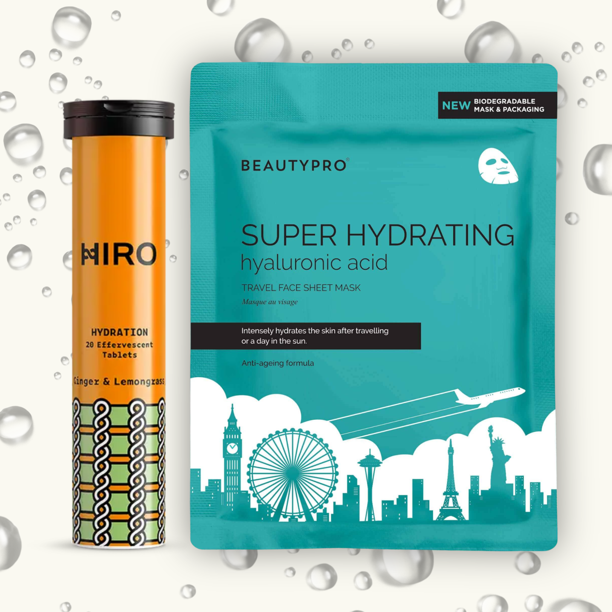 Hydration Heroes Duo: Hiro Electrolytes + Beauty Pro Face Mask