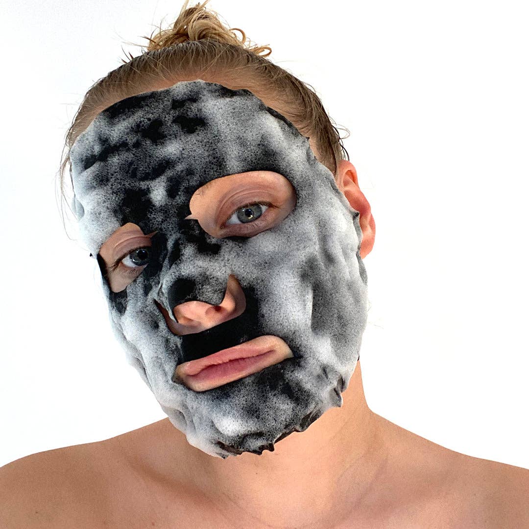 DETOXIFYING Bubbling Cleansing Sheet Mask with Activated Charcoal