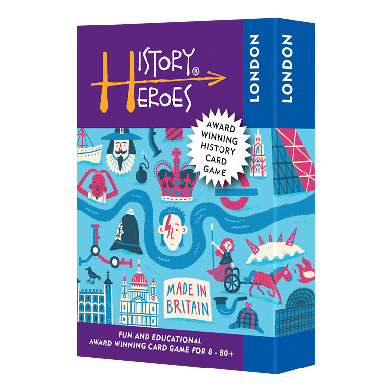 History Heroes LONDON card game - a fantastic family game
