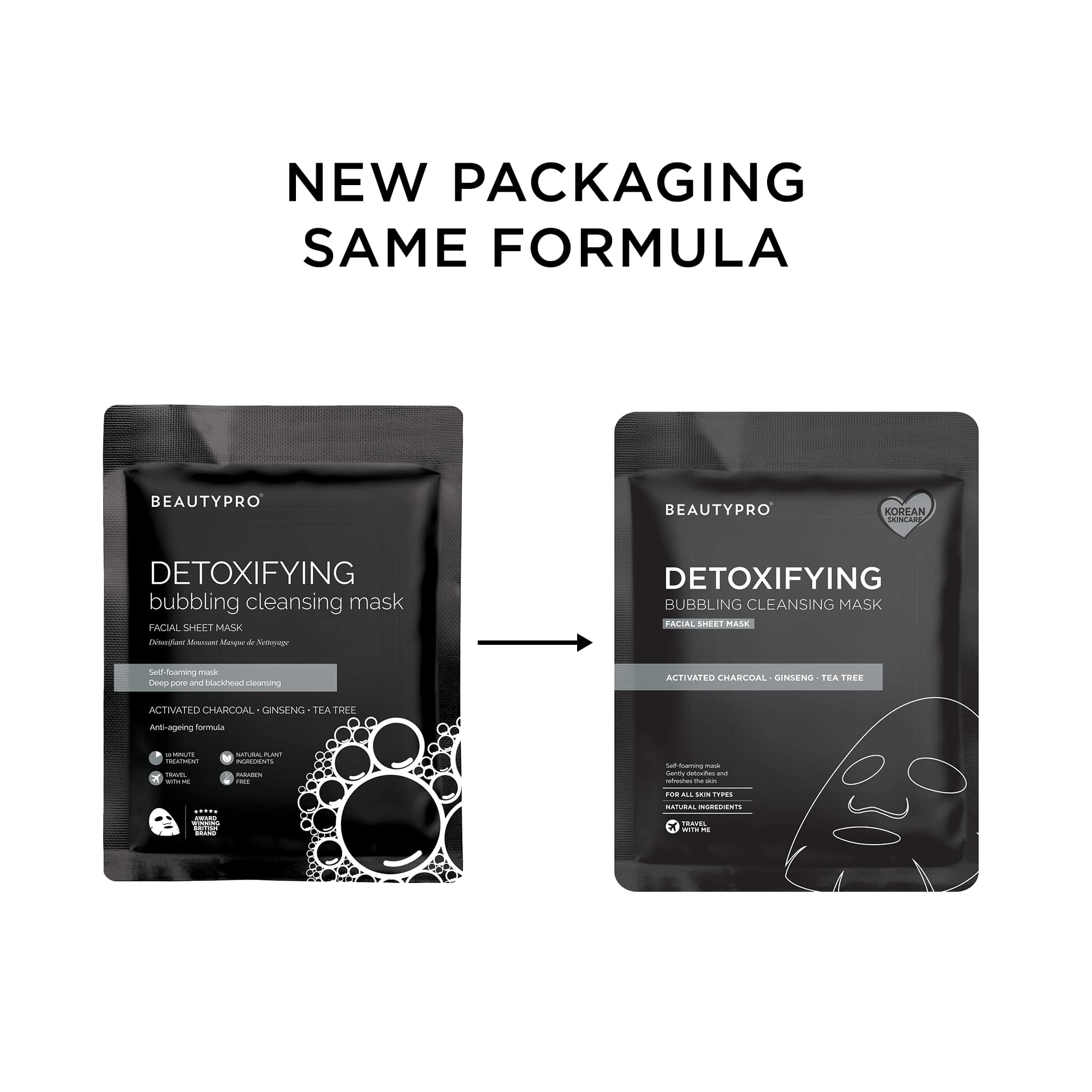 DETOXIFYING Bubbling Cleansing Sheet Mask with Activated Charcoal