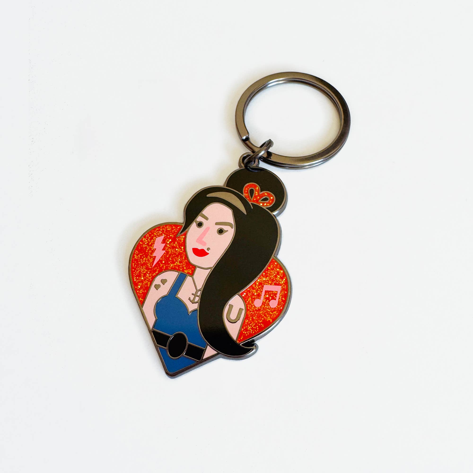 Amy Winehouse Key Ring - Music London Icon Gift Keychain