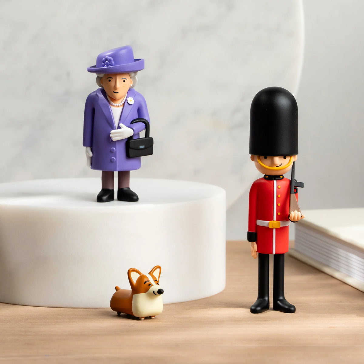 Queen & Corgi Figurines from Collectable Cities