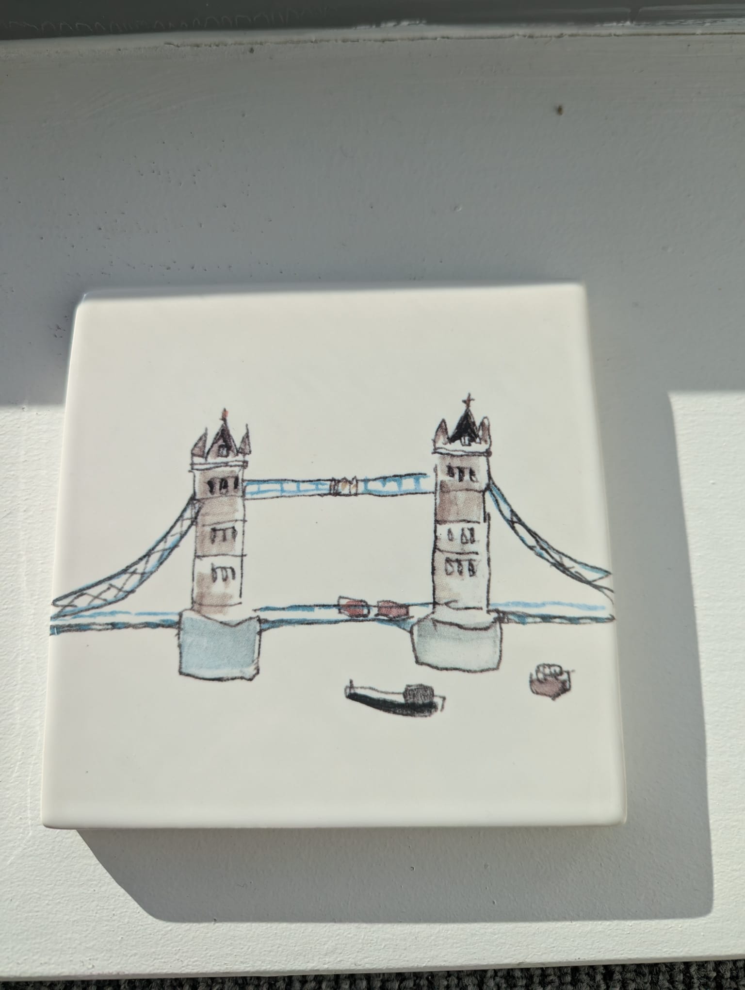 Helen Beard - Ceramic Tile - London Life Series