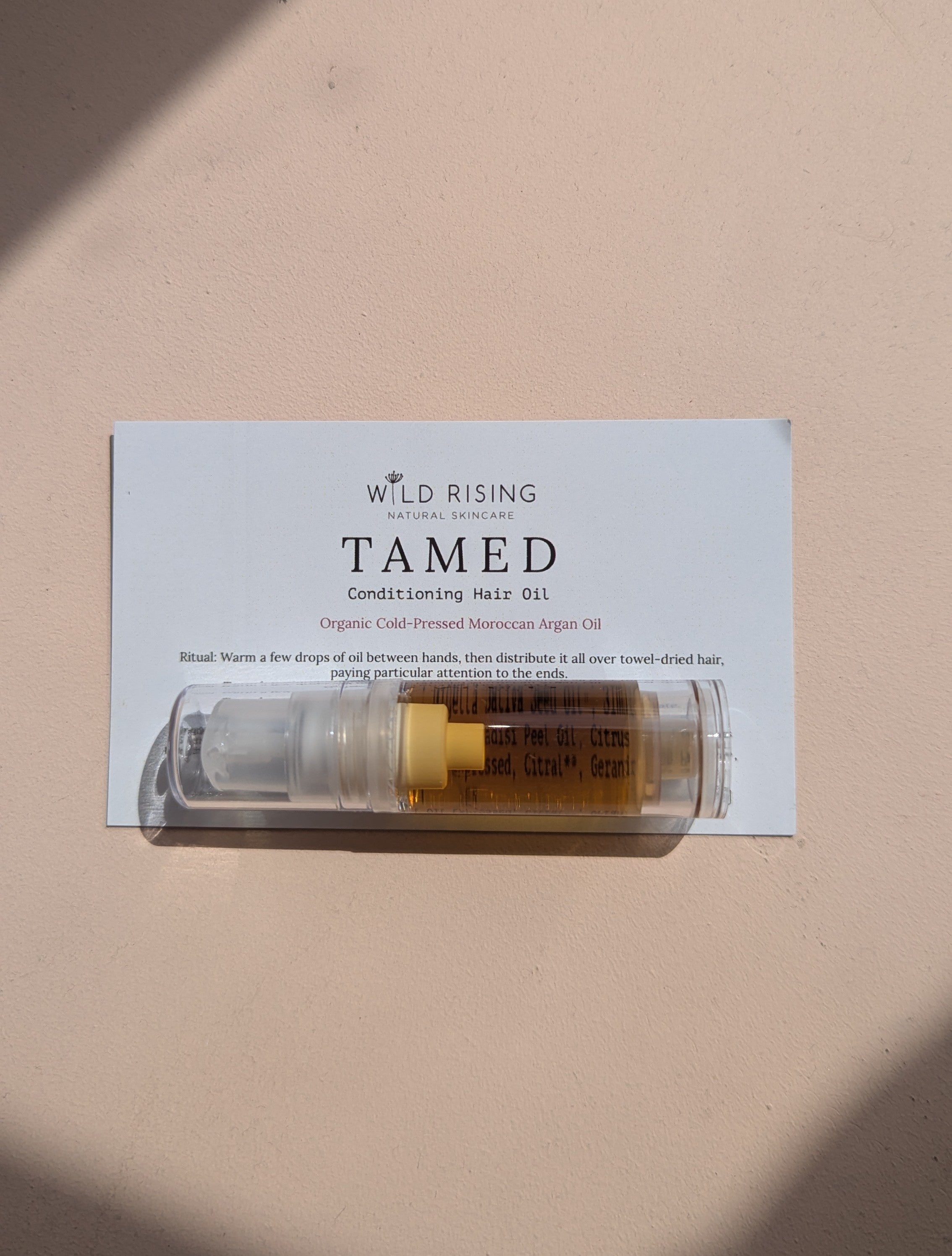 Glossy Locks Trio from Wild Rising - Hair Oil, Satin Scrunchie, Bamboo Detangling Brush