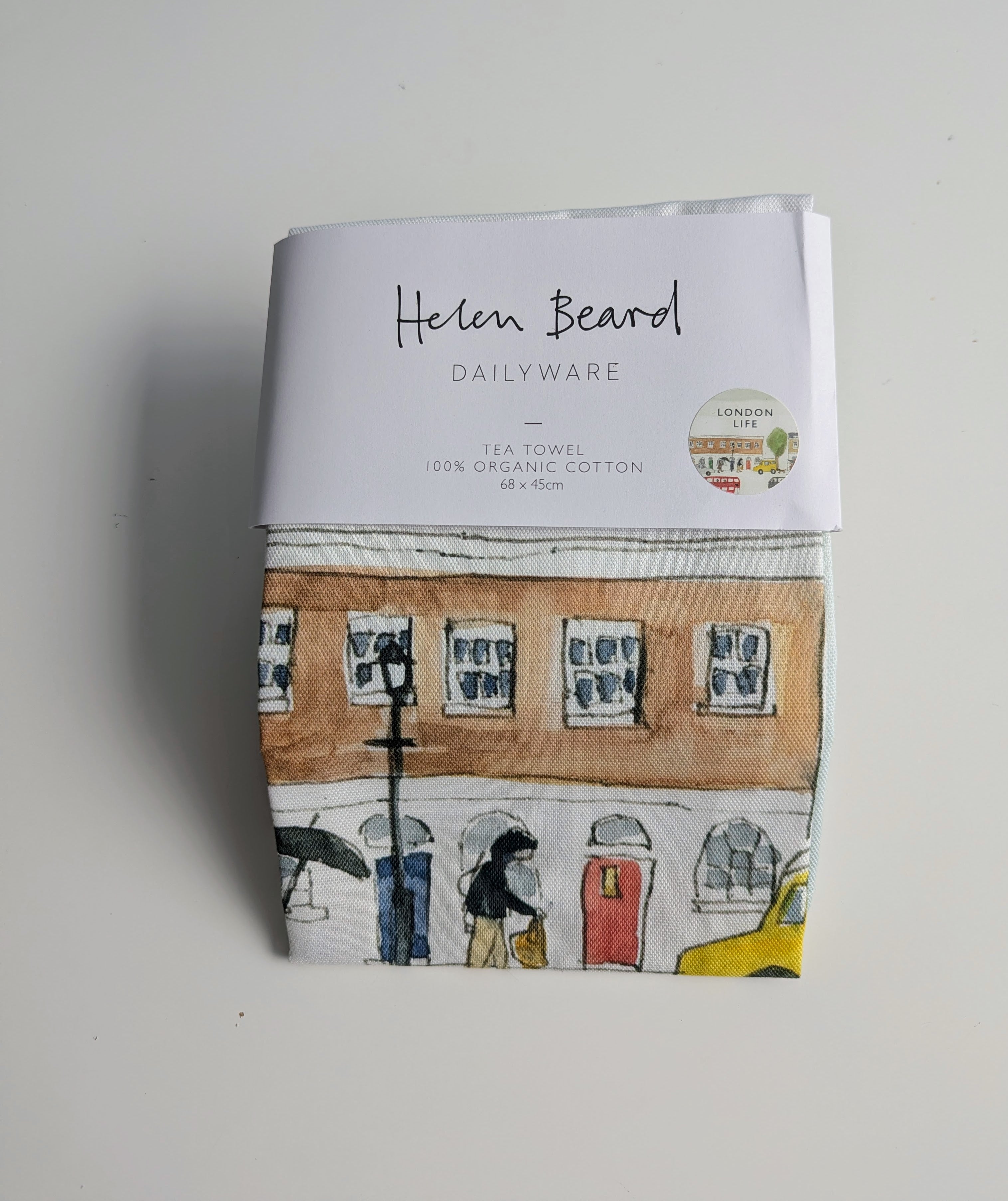 London Life: Organic Cotton Tea Towel from Helen Beard