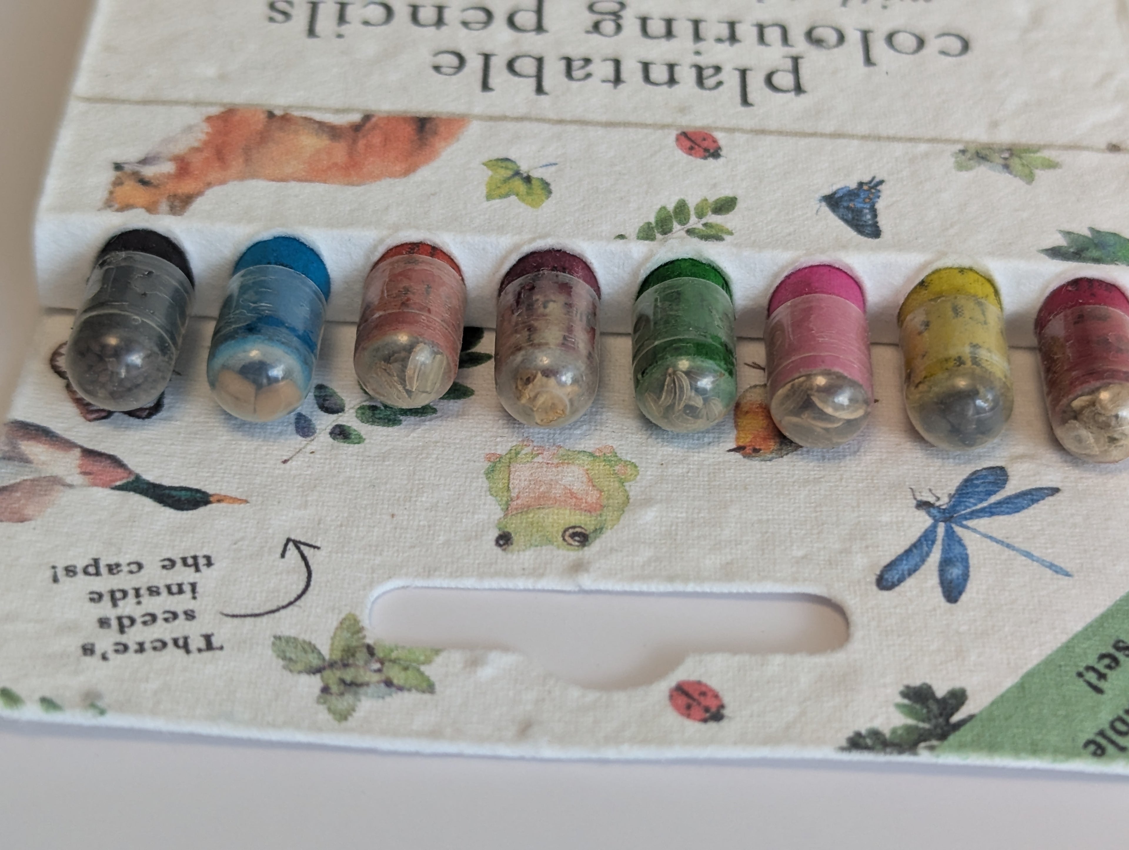 Kids Colouring Correspondence Kit: London Postcards + Plantable Coloured Pencils + Sharpener