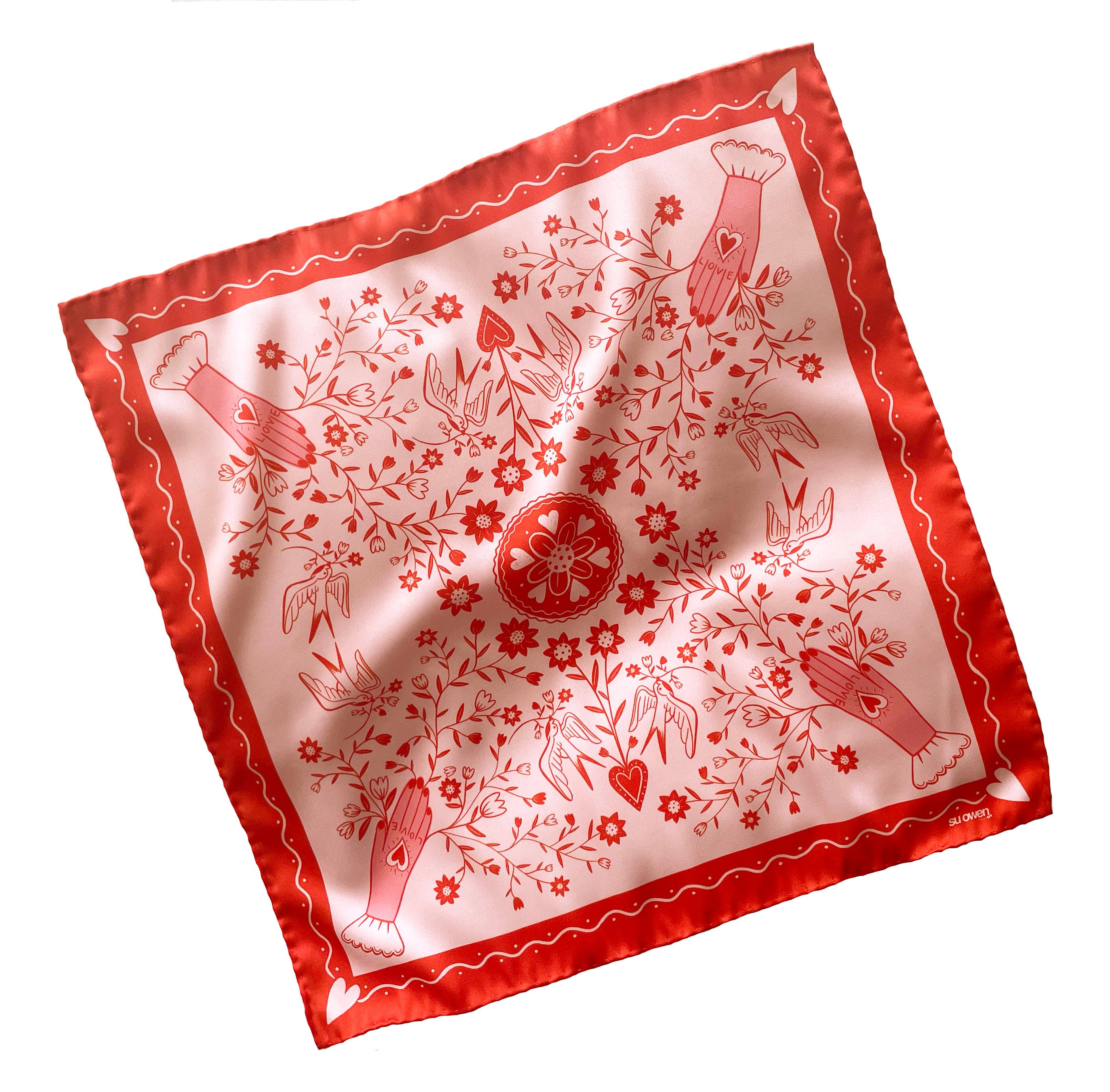 Gift of Love Eco Silk Pocket Square / Eco Silk Neckerchief