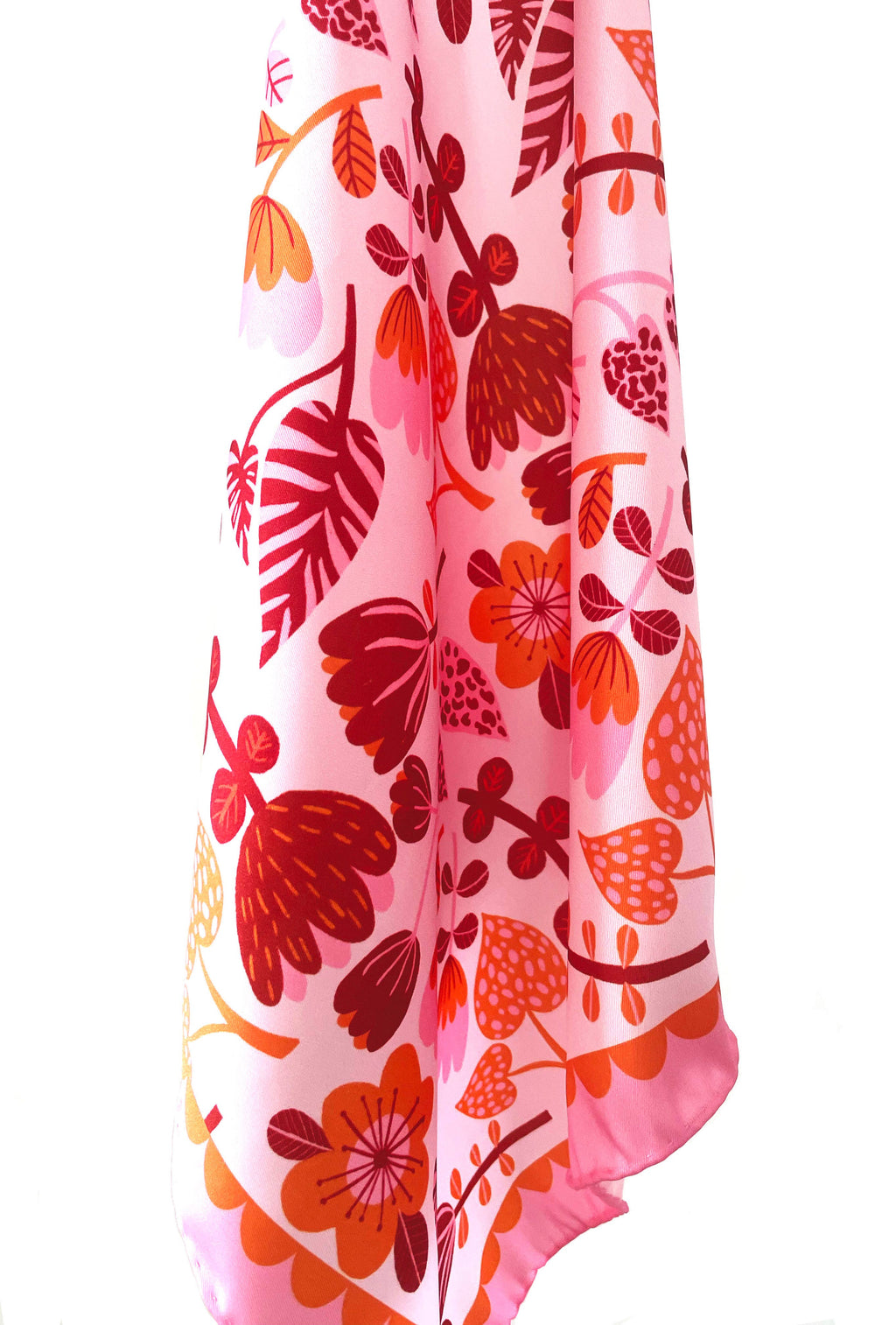 Folk Festival Flowers Scarf/Neckerchief/Pocket Square