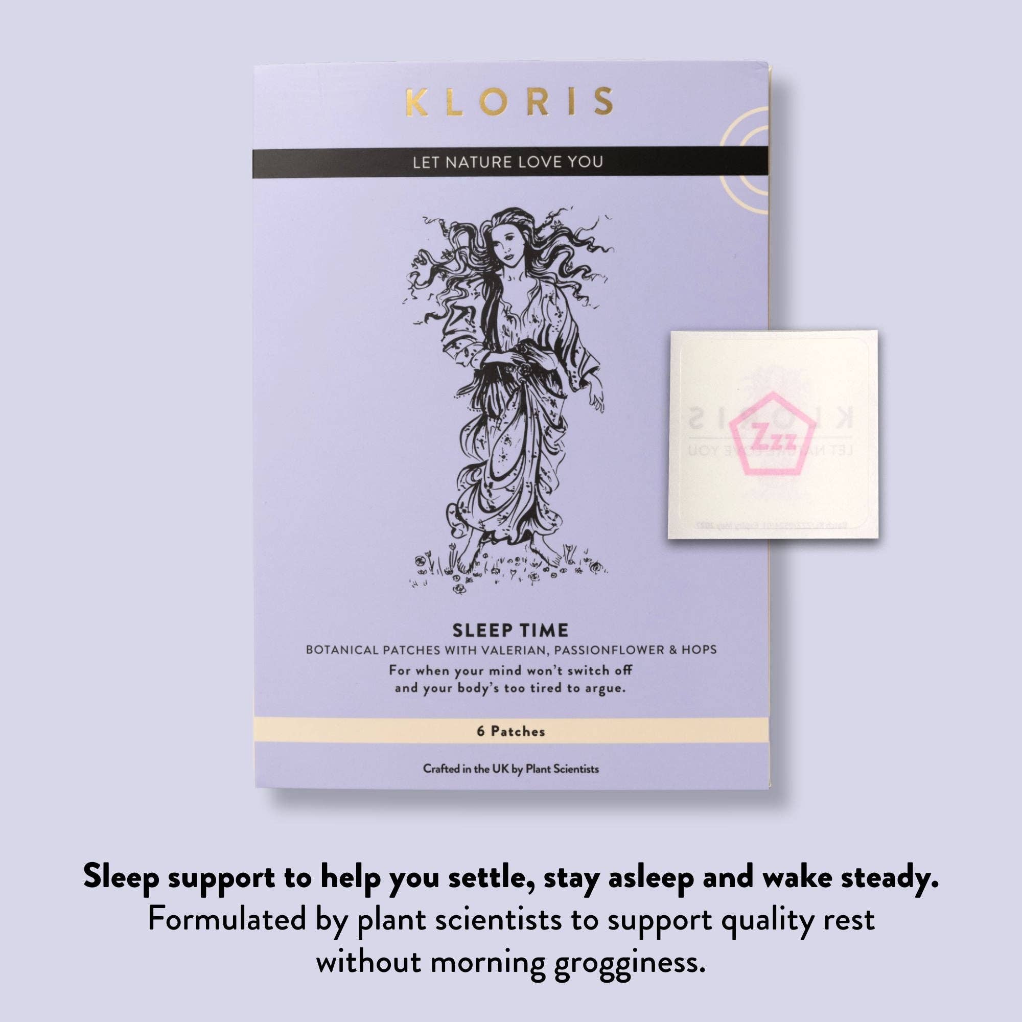 Natural Sleep Patches with Valerian, Hops, Passionflower