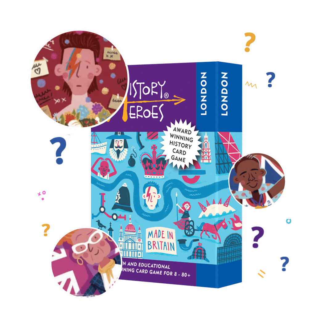 History Heroes LONDON card game - a fantastic family game