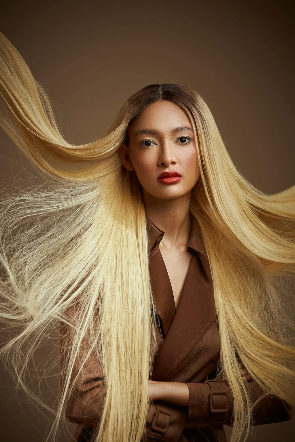Glossy Locks Trio: Hair Oil, Satin Scrunchie, Bamboo Detangling Brush